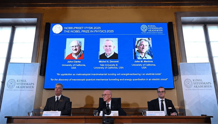 Nobel Prize in Physics 2025 awarded to trio for quantum mechanics discoveries