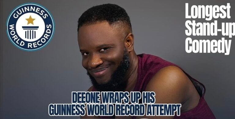 Nigerian Comedian, Seyi Law Hails DeeOne For 52-Hour Stand-Up Comedy Guinness World Records Attempt