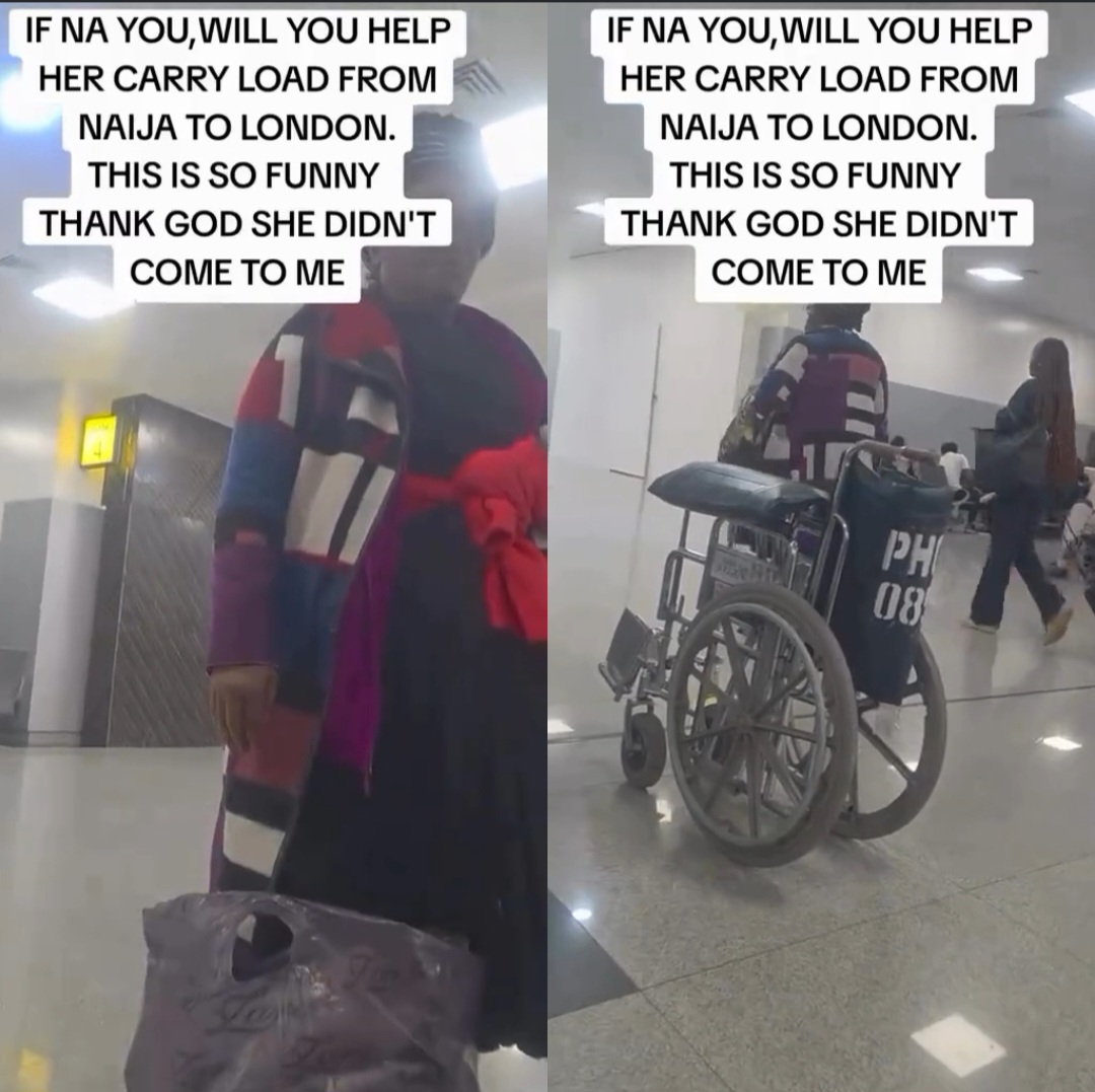 ‘I Will Never’ – Man Replies Lady Who Begged Him To Help Carry Her Hand Luggage At The Airport (Video)