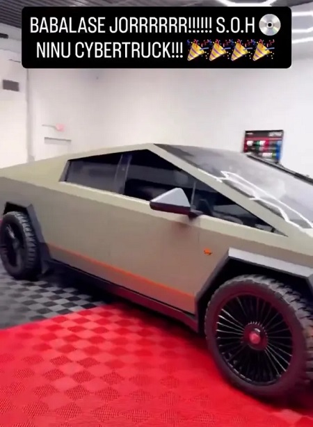Singer Zlatan Acquires New Cybertruck