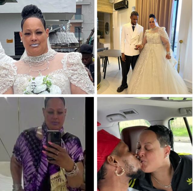 He’s Not Going Anywhere – American Woman Slams Trolls As She Celebrates 2 Months Anniversary With Her Nigerian Husband