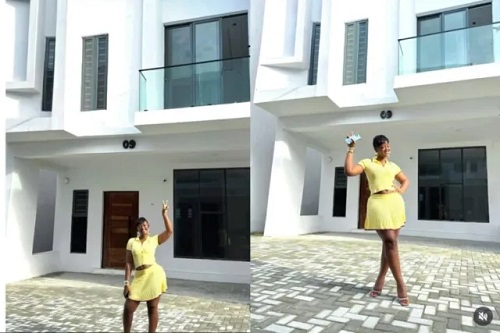 Nollywood Actress Luchy Donalds Shows Off Her New Mansion